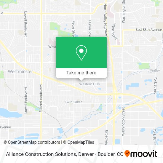 Alliance Construction Solutions map