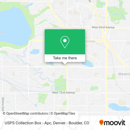 USPS Collection Box - Apc map