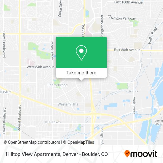 Hilltop View Apartments map