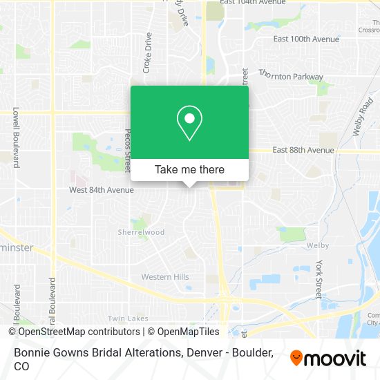Mapa de Bonnie Gowns Bridal Alterations