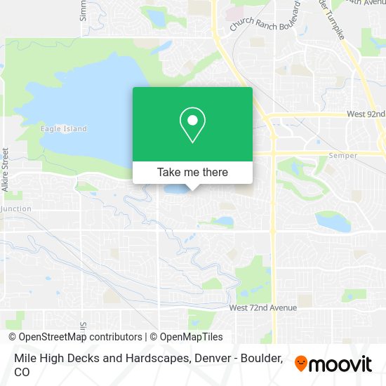 Mile High Decks and Hardscapes map