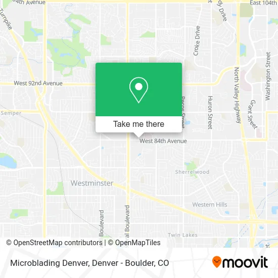 Microblading Denver map