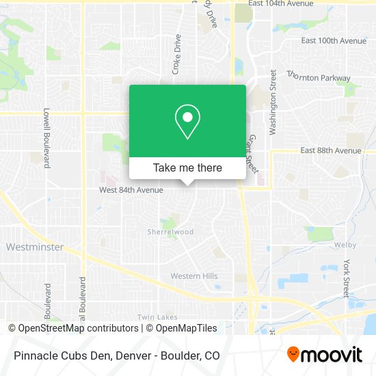 Mapa de Pinnacle Cubs Den