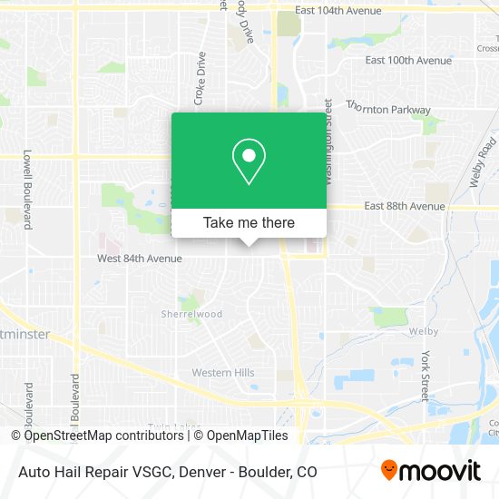 Auto Hail Repair VSGC map