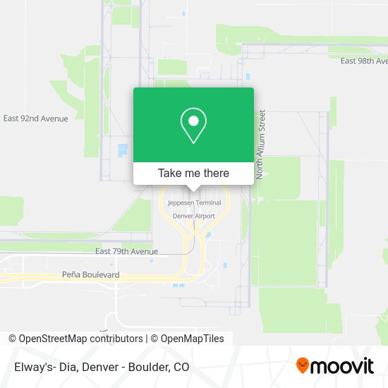 Elway's- Dia map