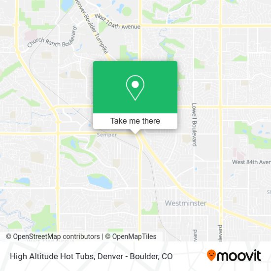 High Altitude Hot Tubs map