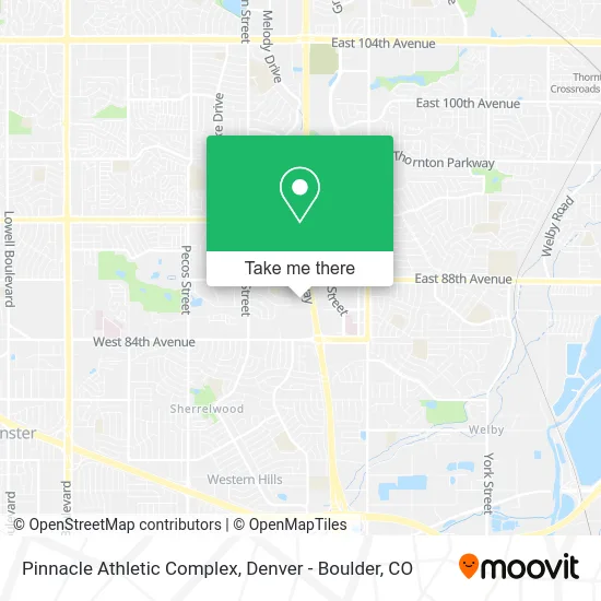 Pinnacle Athletic Complex map