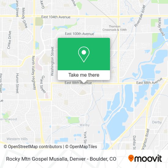 Rocky Mtn Gospel Musalla map