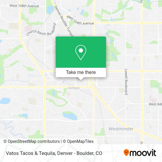 Mapa de Vatos Tacos & Tequila
