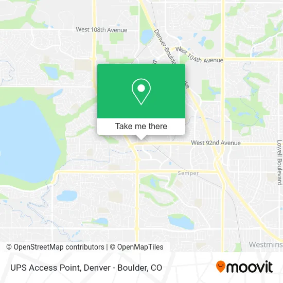 UPS Access Point map