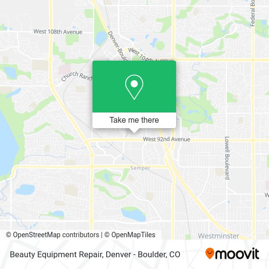 Beauty Equipment Repair map