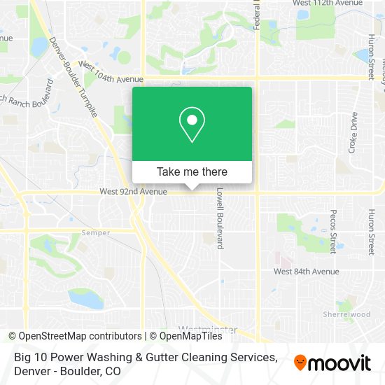 Mapa de Big 10 Power Washing & Gutter Cleaning Services
