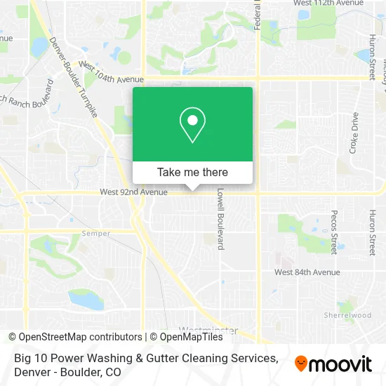 Big 10 Power Washing & Gutter Cleaning Services map