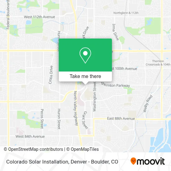 Colorado Solar Installation map