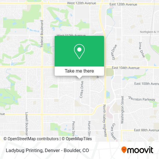 Ladybug Printing map