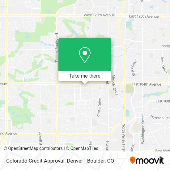 Colorado Credit Approval map