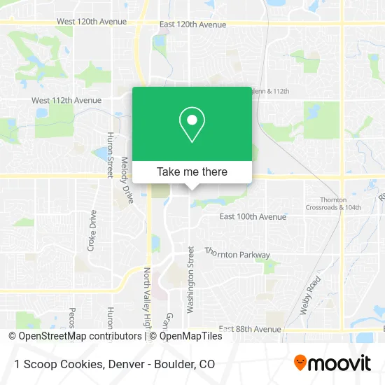 Mapa de 1 Scoop Cookies