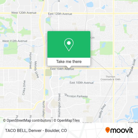 Mapa de TACO BELL