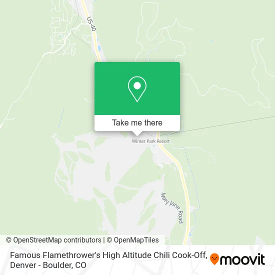 Famous Flamethrower's High Altitude Chili Cook-Off map
