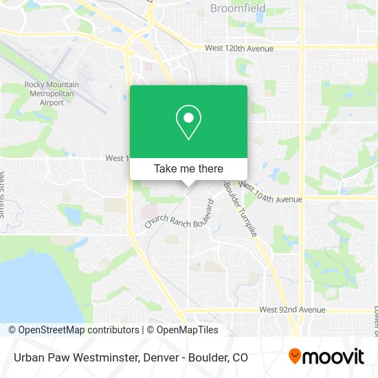Mapa de Urban Paw Westminster