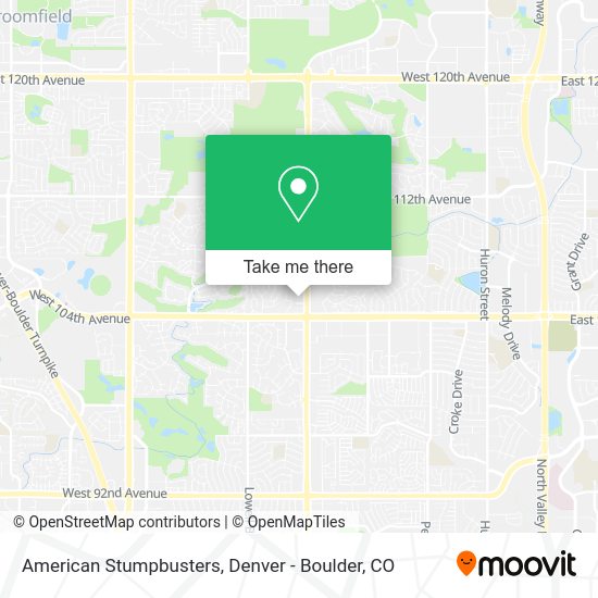 American Stumpbusters map