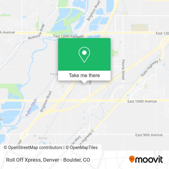 Roll Off Xpress map