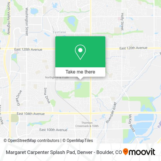 Mapa de Margaret Carpenter Splash Pad