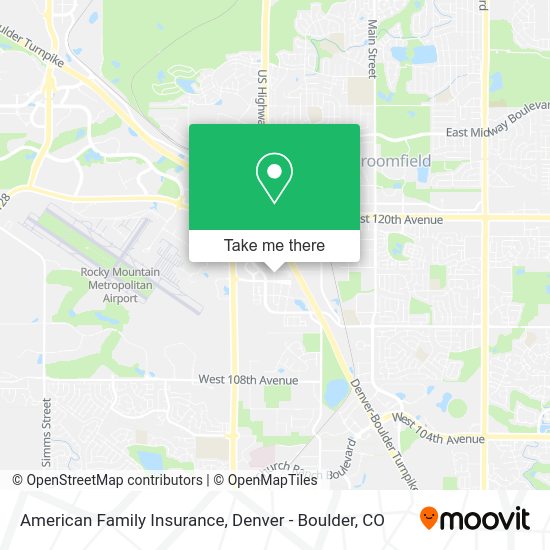 Mapa de American Family Insurance