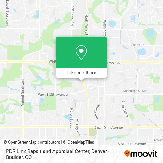 PDR Linx Repair and Appraisal Center map