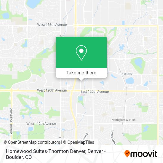 Homewood Suites-Thornton Denver map