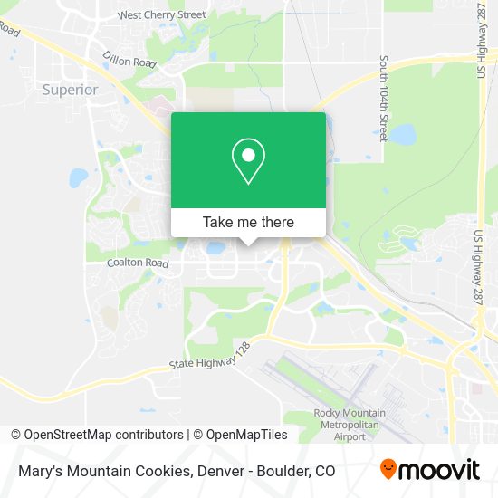 Mary's Mountain Cookies map