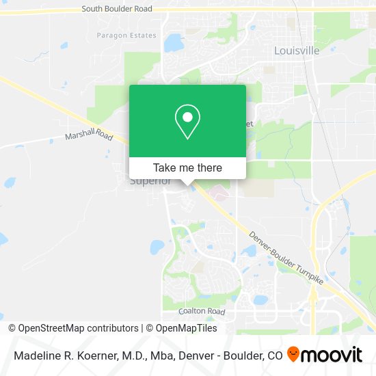 Madeline R. Koerner, M.D., Mba map