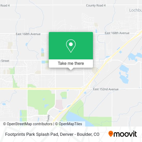 Footprints Park Splash Pad map