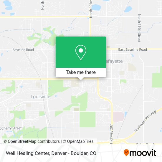 Mapa de Well Healing Center