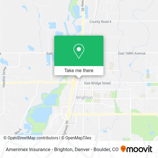 Amerimex Insurance - Brighton map