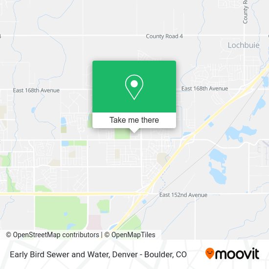 Mapa de Early Bird Sewer and Water