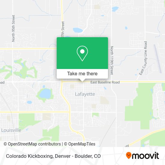 Mapa de Colorado Kickboxing