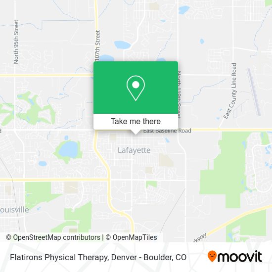 Flatirons Physical Therapy map