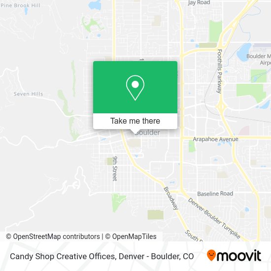 Mapa de Candy Shop Creative Offices