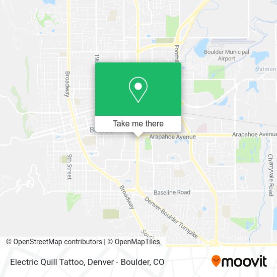 Electric Quill Tattoo map