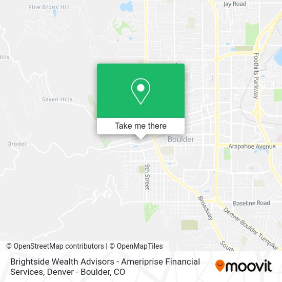 Mapa de Brightside Wealth Advisors - Ameriprise Financial Services