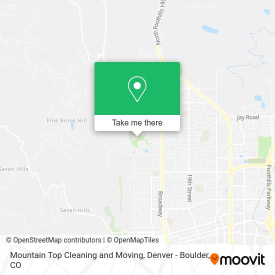 Mapa de Mountain Top Cleaning and Moving