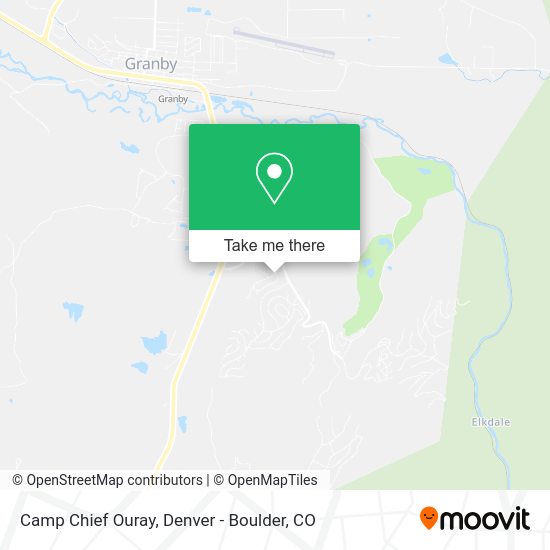 Camp Chief Ouray map