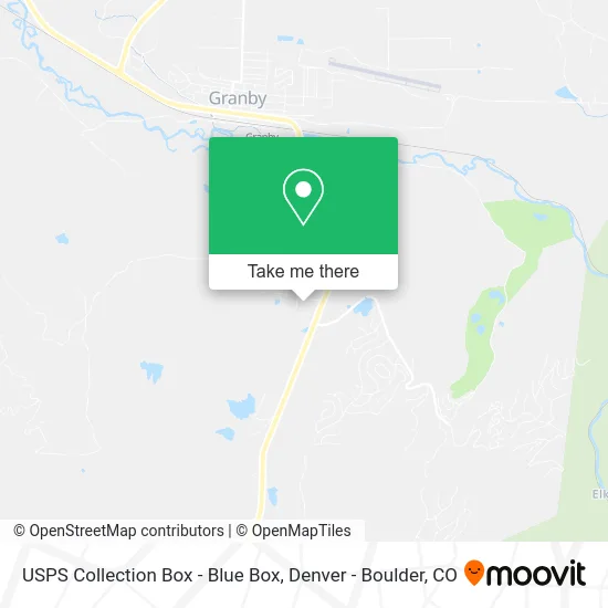 USPS Collection Box - Blue Box map