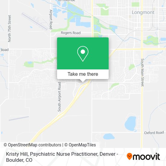 Mapa de Kristy Hill, Psychiatric Nurse Practitioner