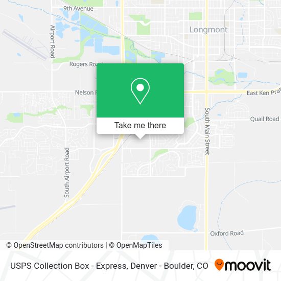 Mapa de USPS Collection Box - Express