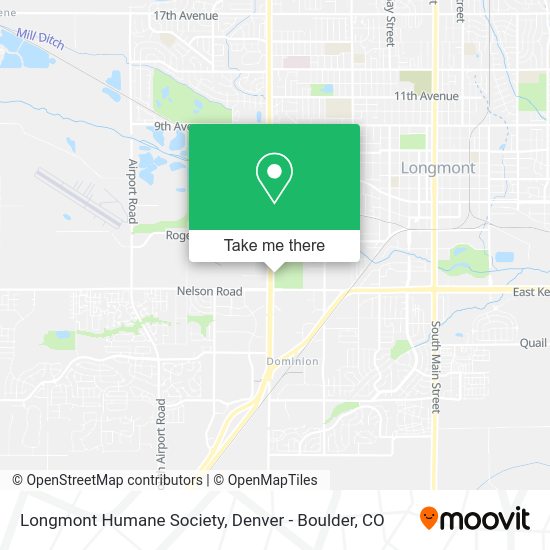 Longmont Humane Society map
