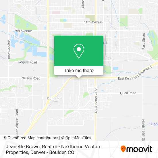 Jeanette Brown, Realtor - Nexthome Venture Properties map