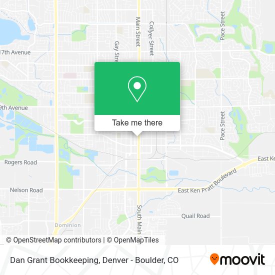 Mapa de Dan Grant Bookkeeping