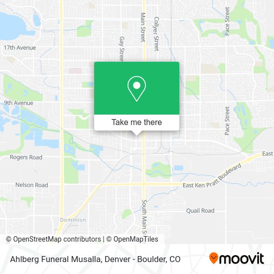 Ahlberg Funeral Musalla map